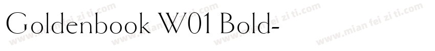 Goldenbook W01 Bold字体转换
